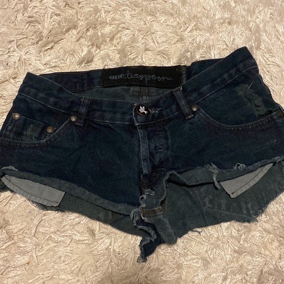 One Teaspoon Bonita jean shorts shorts - Picture 2 of 8